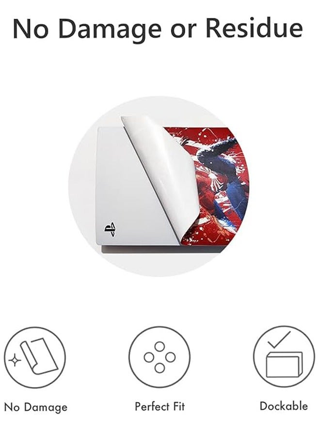 IINE PS5 Optical Drive Version Sticker, Sony PS5 Console Controller Skins Set, Skin Wrap Decal Sticker PS5 Disk Edition, Protective Film Sticker for PS5 Skin Joker , Vinyl Sticker Cover Sticker - Image 4